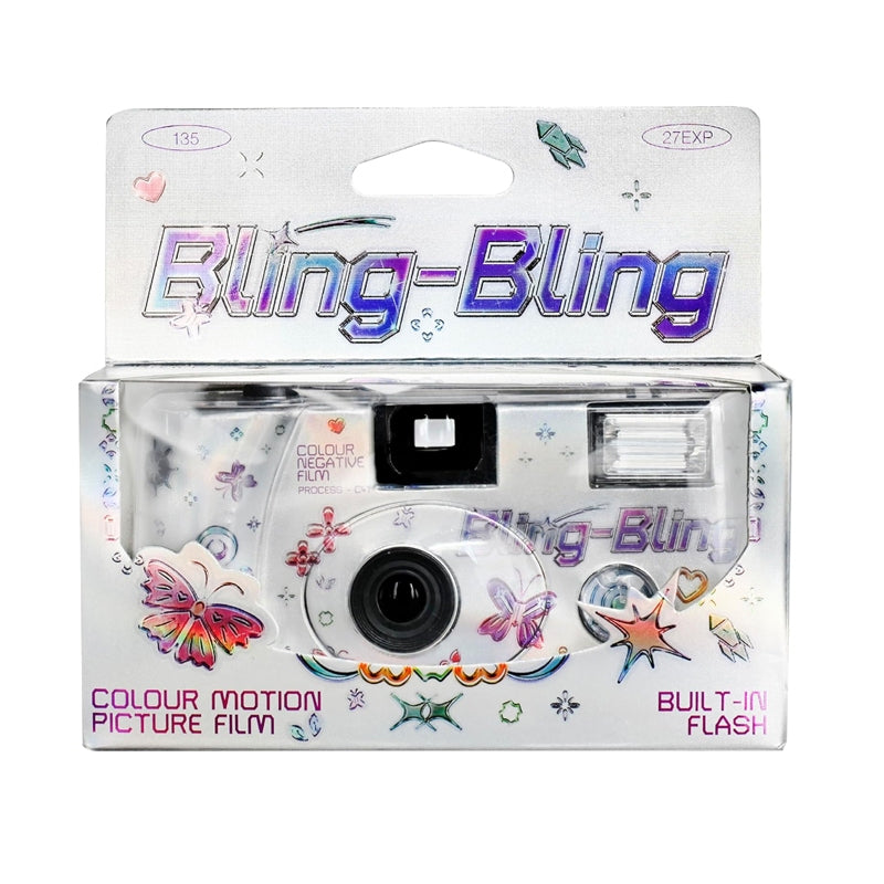 Retocolor BLING-BLING 400 35mm Disposable Film Camera 27EXP ISO400 Pre exposed funky pattern