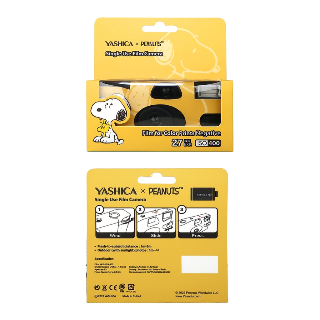 YASHICA Snoopy Peanut 35mm Disposable Film Camera