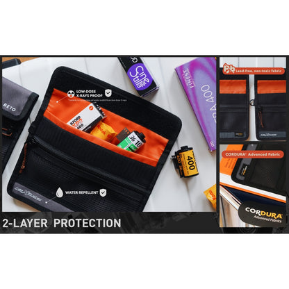 RETO Film X-Protec X-Ray Bag for 35mm film CORDURA Waterproof, X-Ray Proof, Lead-Free