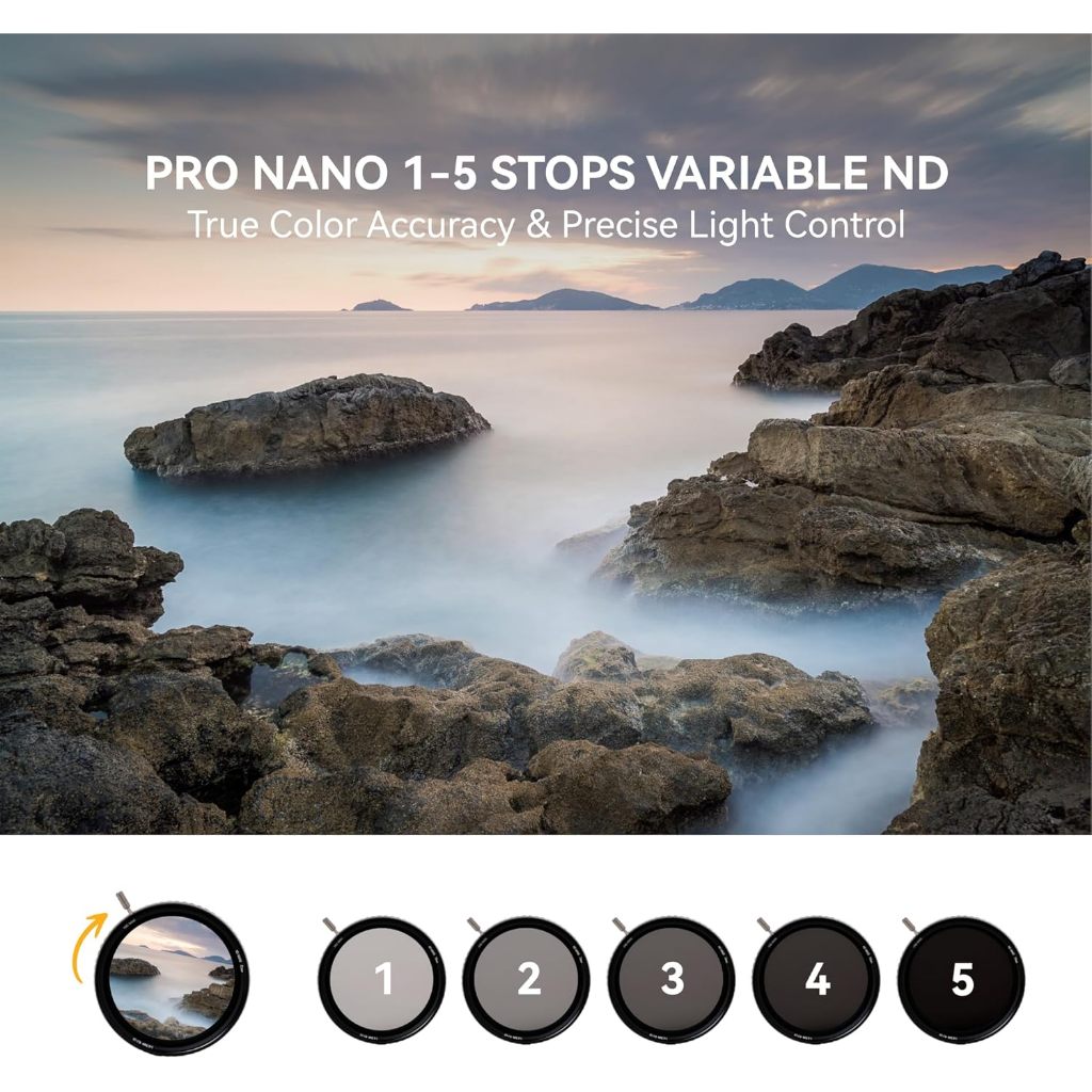 NiSi True Color ND-VARIO Pro Nano 1-5stops Variable ND