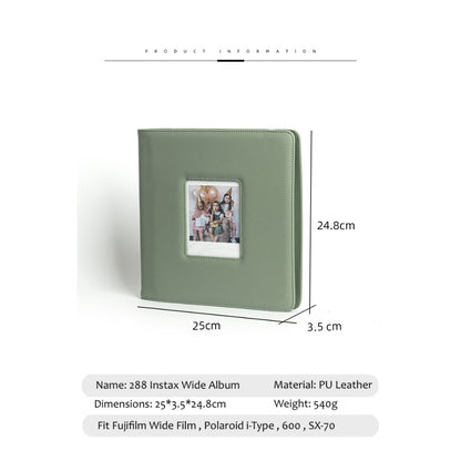 288 pockets Fujifilm Instax Wide film Album Polaroid i-Type 600 SX70