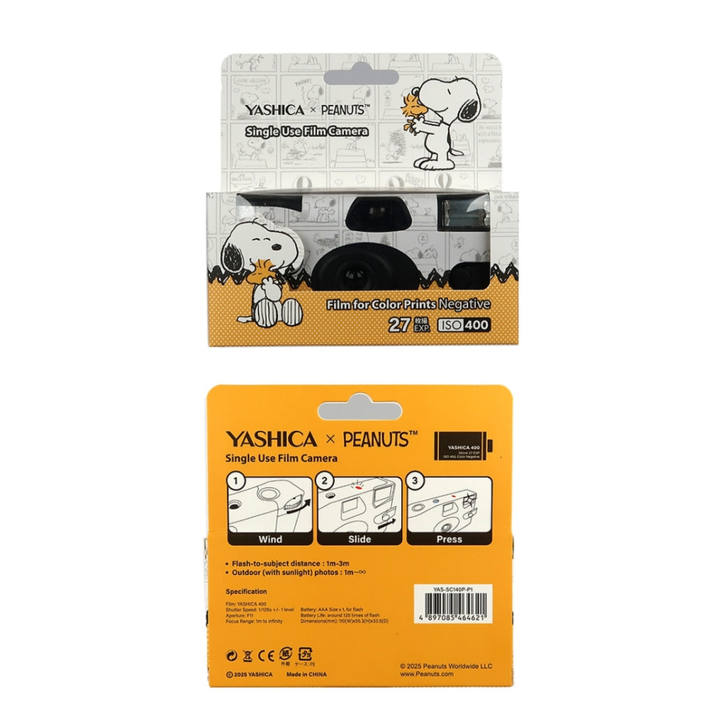 YASHICA Snoopy Peanut 35mm Disposable Film Camera