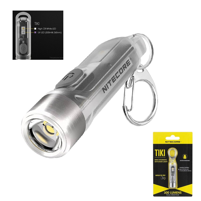 Nitecore TIKI / TIKI LE 300 Lumens USB-C Rechargeable Keychain Flashlight