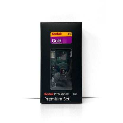 Kodak Professional 35mm Film Premium Set - ColorMax see-Thru Reusable 35mm Film Camera w Gold 200