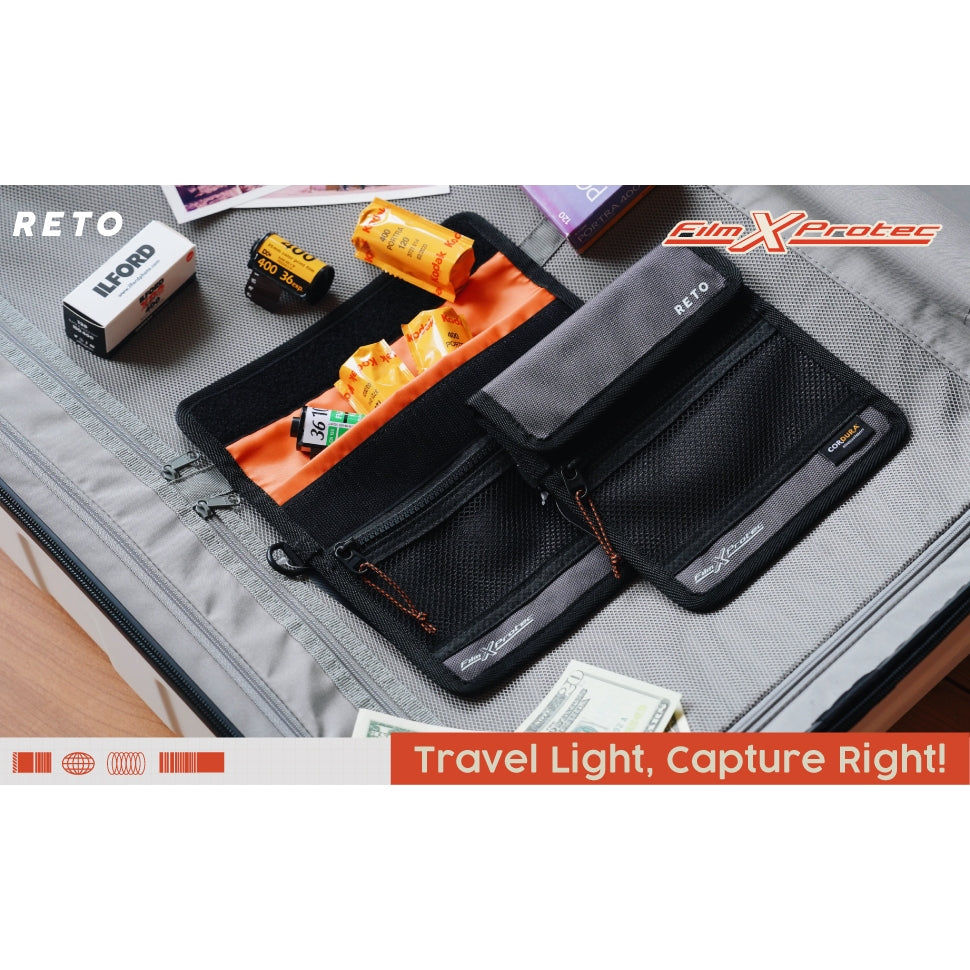RETO Film X-Protec X-Ray Bag for 35mm film CORDURA Waterproof, X-Ray Proof, Lead-Free