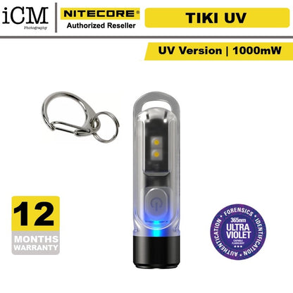 Niecore TIKI UV keychain led flashlight USB Rechargable (365nm UV) - 1000mW