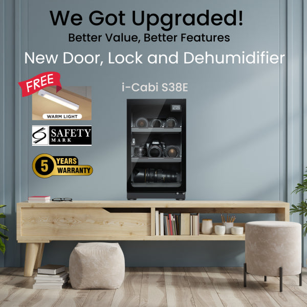 Digi-Cabi i-Cabi Electronic Dry Cabinet 38L S38E - 5 Years Warranty