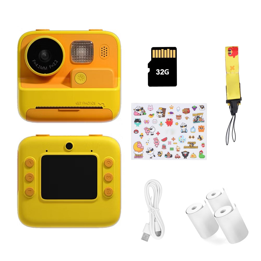 Kids  Instant Print Digital Camera HD 1080P with Thermal Print Paper