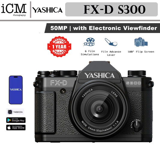 YASHICA FX-D S300 Digital Film Simulation Camera with Electronic View Finder