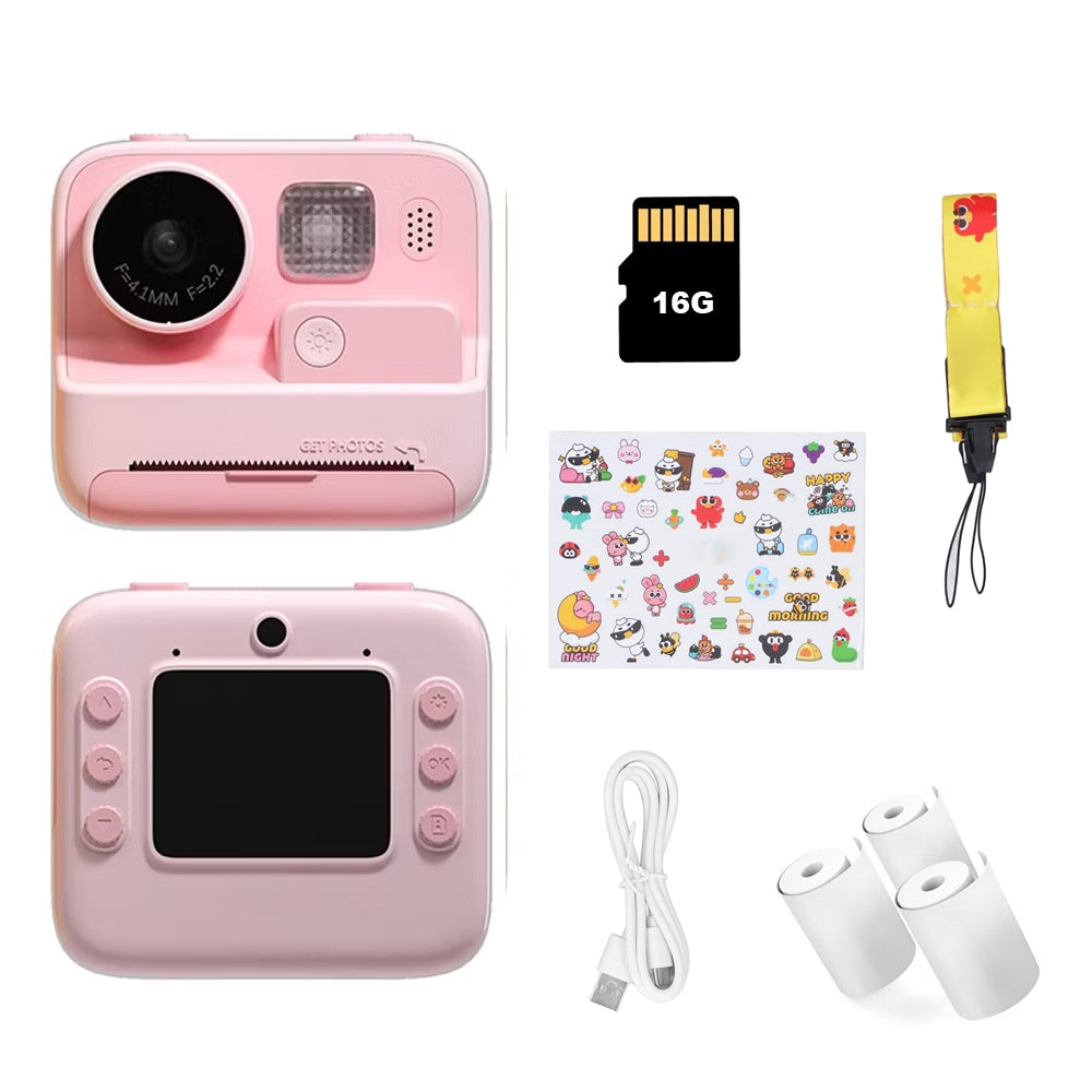 Kids  Instant Print Digital Camera HD 1080P with Thermal Print Paper