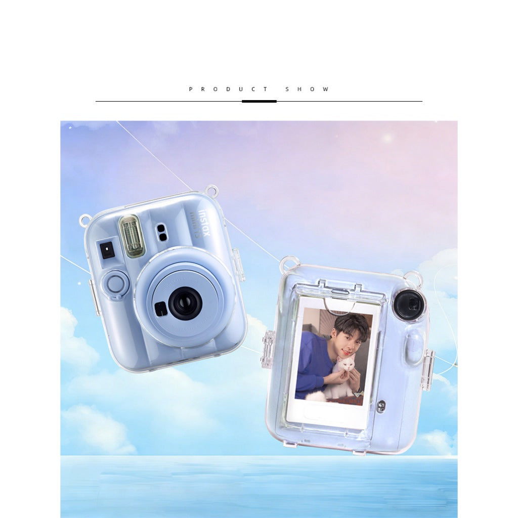 Fujifilm Instax Mini 13 Transparent Clear Case Protective Case with Strap