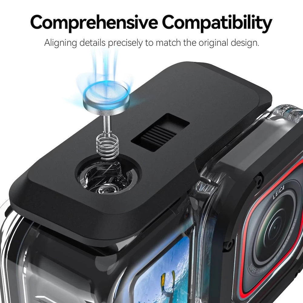 Telesin Insta360 Ace Pro 2 45M Waterproof Housing Underwater Dive Case