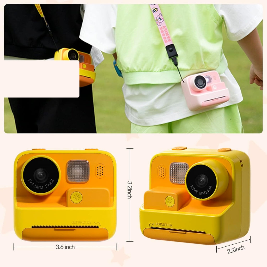 Kids  Instant Print Digital Camera HD 1080P with Thermal Print Paper