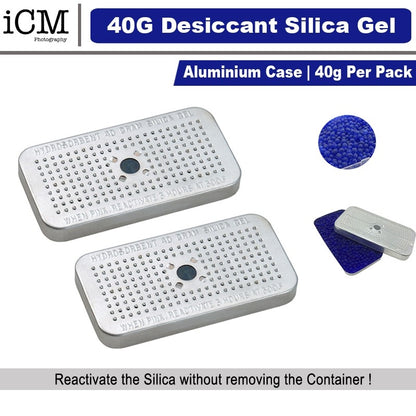 40g Blue Indicating Silica Gel in Aluminum Canister
