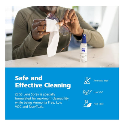 Zeiss Cleaning Fluid with Microfiber Cloth