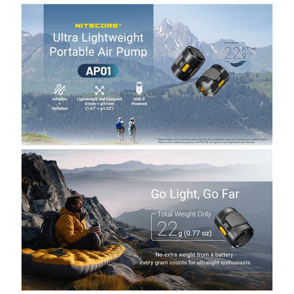 Nitecore AP01 Ultra Lightweight Portable Air Pump