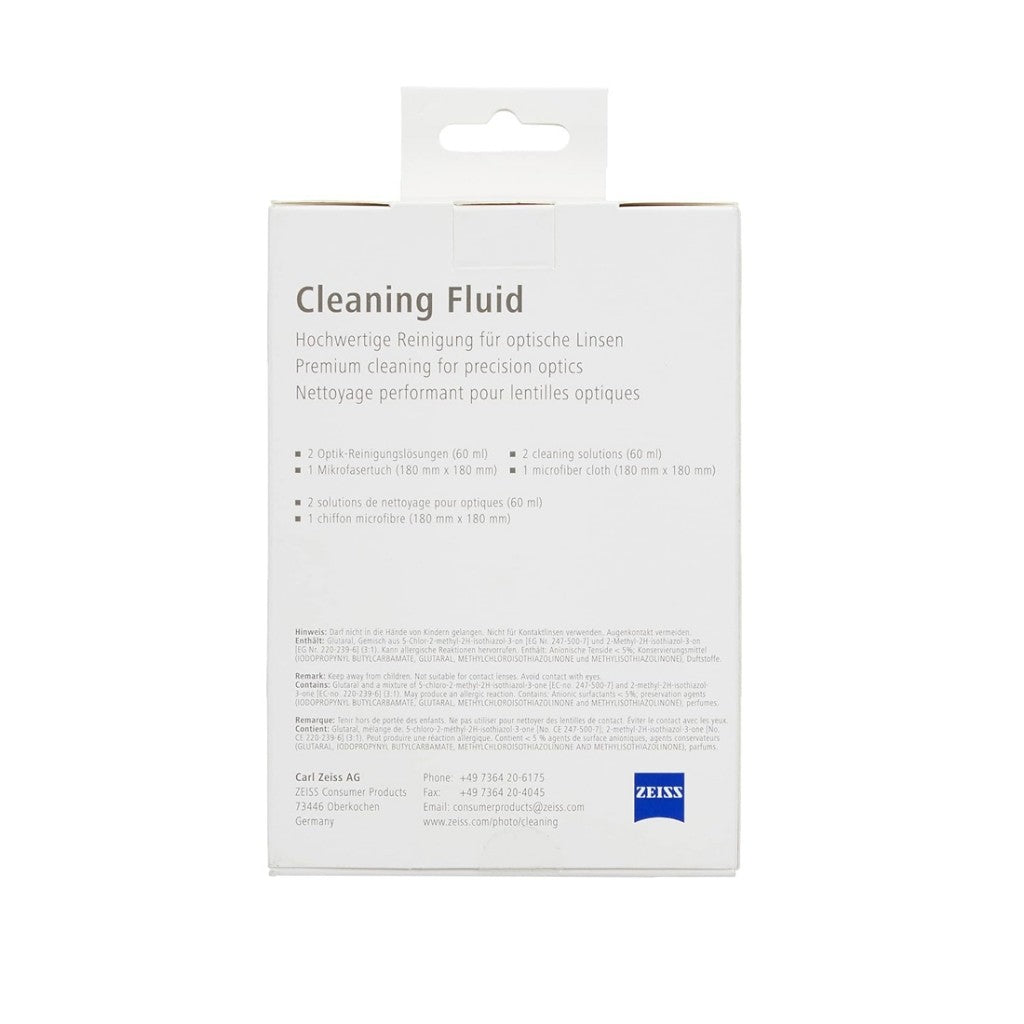 Zeiss Cleaning Fluid with Microfiber Cloth