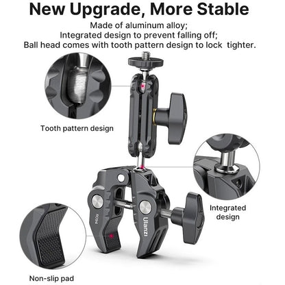 ULANZI R094 Multi-Functional Super Clamp Magic Arm Bicycle Bike Handle Bar Mount