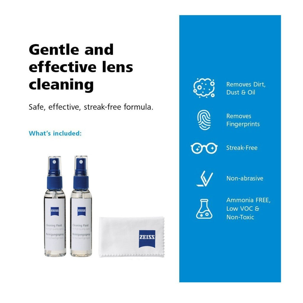 Zeiss Cleaning Fluid with Microfiber Cloth
