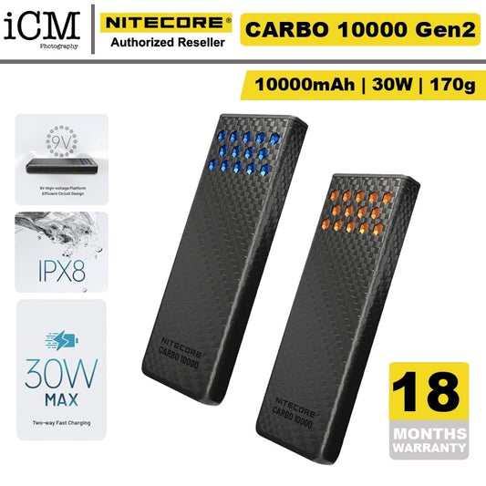 Nitecore Carbo 10000 Gen2 10,000mAh Fast-Charging Power Bank