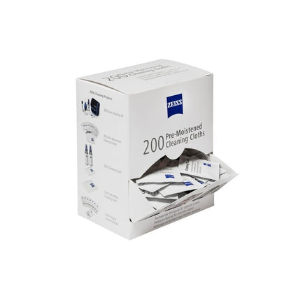 ZEISS Pre-Moistened Lens Cleaning Wipes (Box of 200)