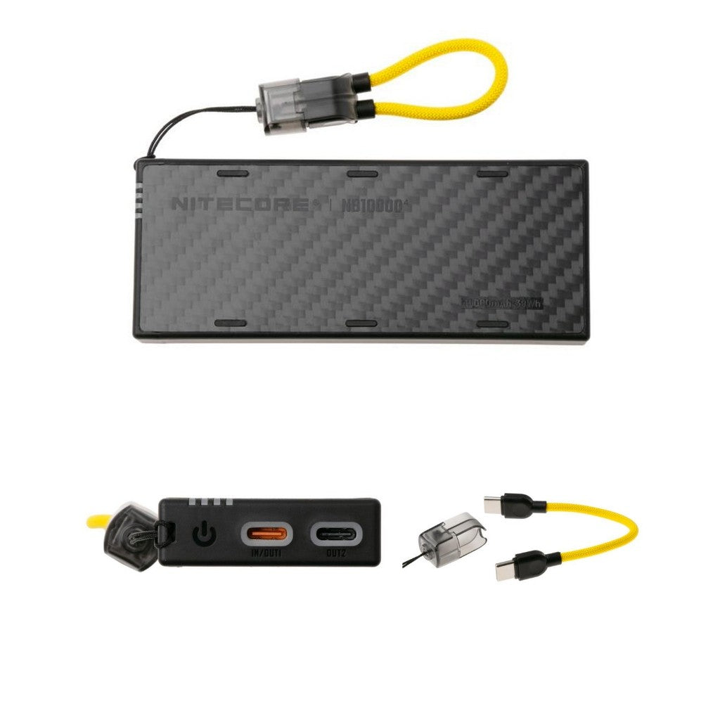 Nitecore NB10000 Gen 4 Carbon Fiber Energy Brick 10000mAh Powerbank