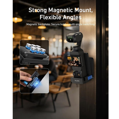TELESIN DJI Osmo Pocket 4 / 3 Magnetic Mount Stand Expansion Adapter