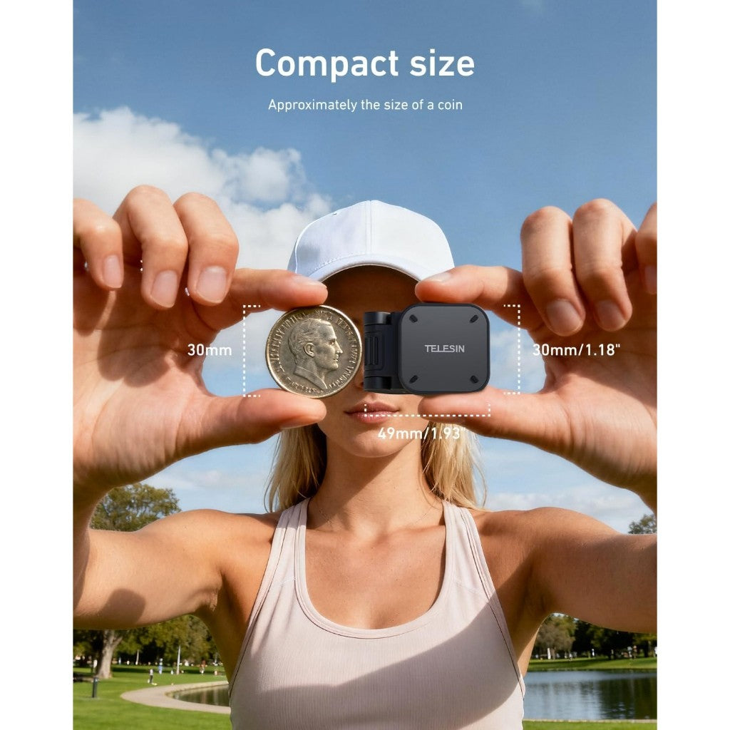 Telesin Insta360 Go ultra Magnetic Cap Clip Mount Pivot Clip