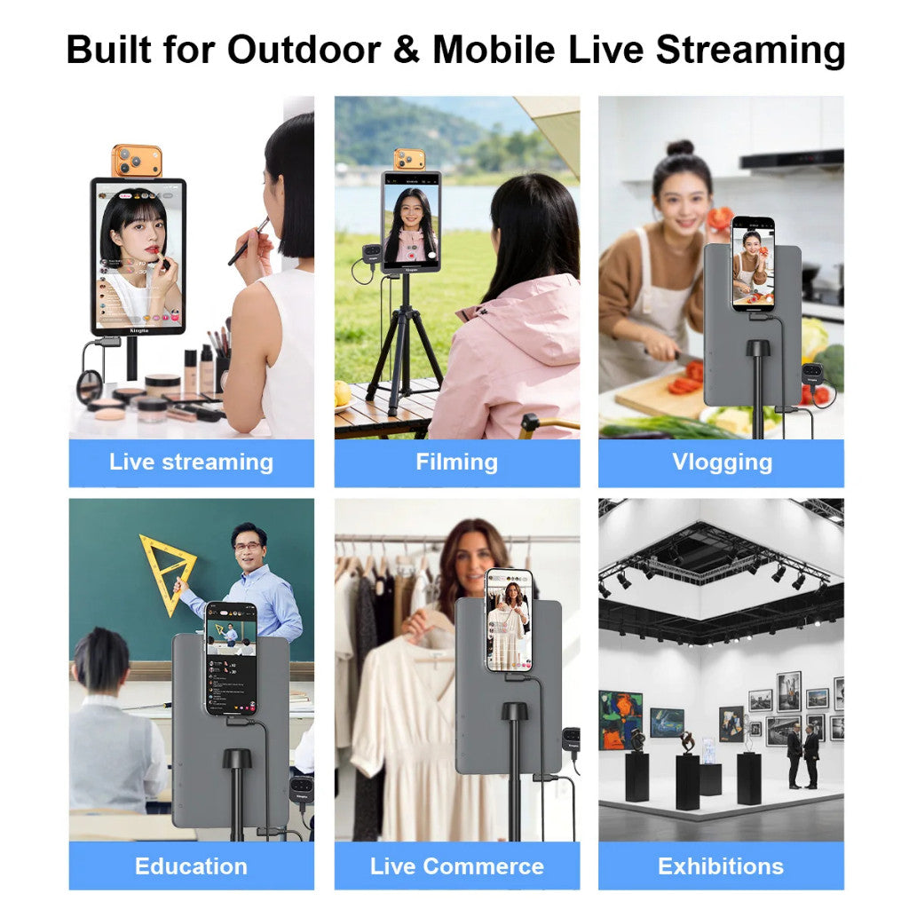 KingMa 10" Live Stream Touch Monitor for Mobile Phone Live Streaming