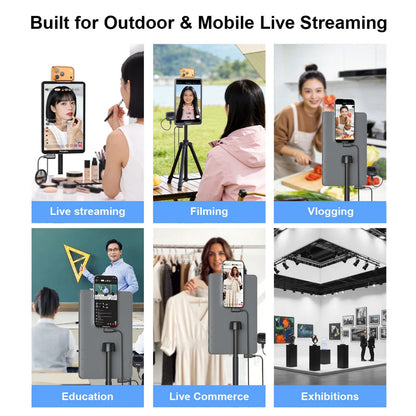 KingMa 10" Live Stream Touch Monitor for Mobile Phone Live Streaming
