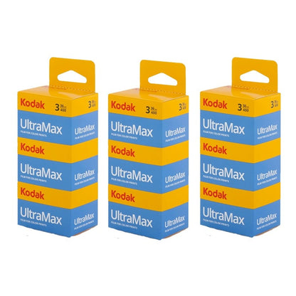 Kodak Ultramax 400 36 Exposures 3 Roll Pack