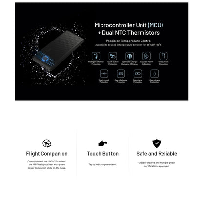 Nitecore NB Plus IPX7 Waterproof carbon fibre Powerbank 10000mAh 3A 22W