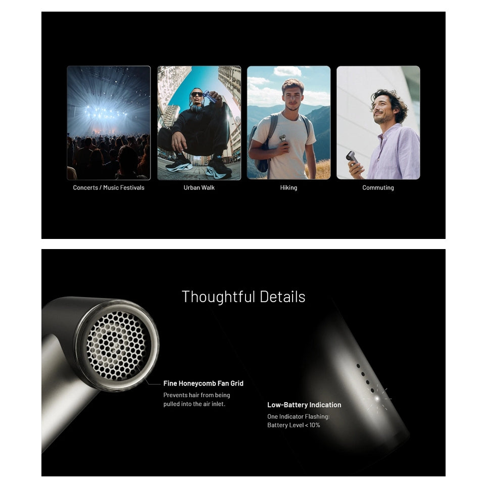 Nitecore NEF01 Mini High Speed Handheld Fan (4,000mAh)