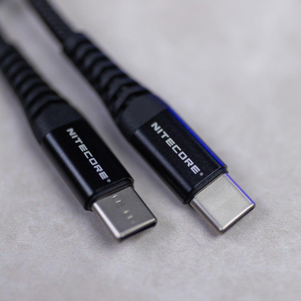 Nitecore 60W USB-C to USB-C Charging Cable 1m