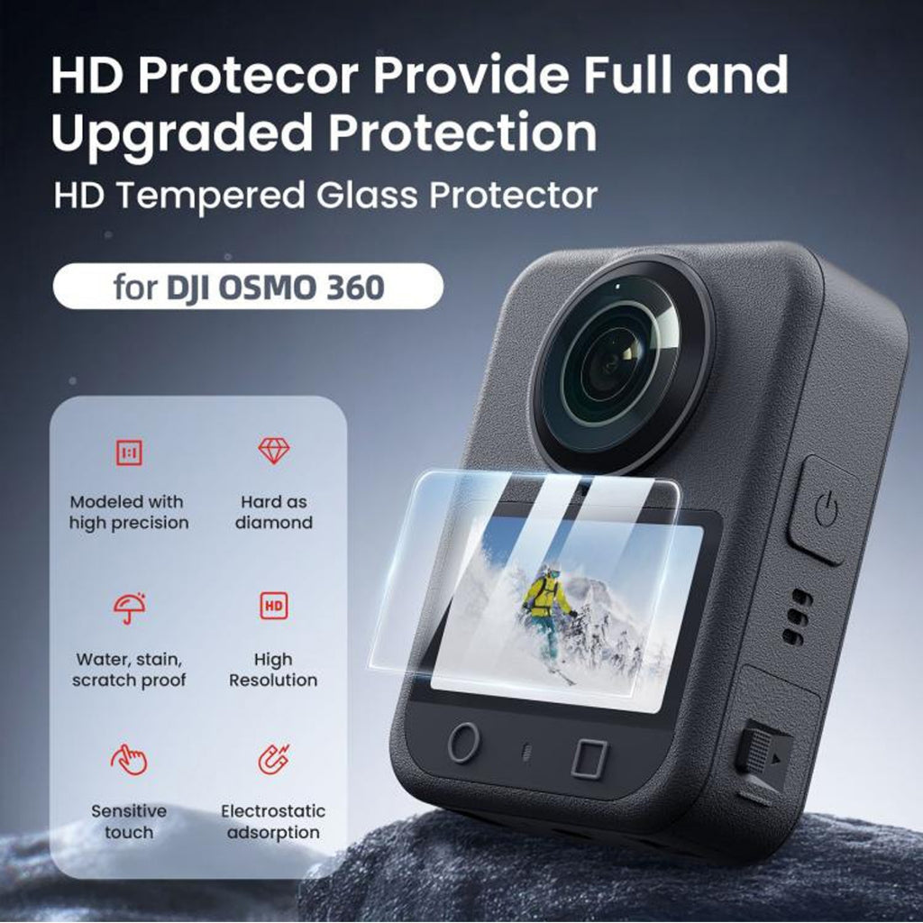 DJI Osmo 360 Ultra 9H HD Tempered Glass  Screen Protector