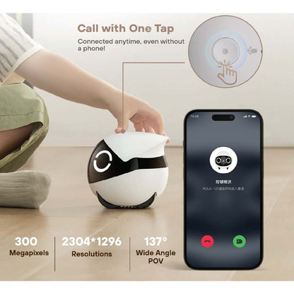 Enabot ROLA Mini 2K Camera Robot 2-Way Talk Night Vision Motion Detection video Recording