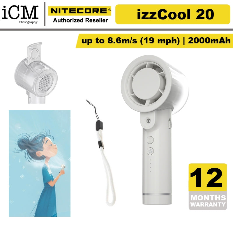 Nitecore izzCool 20 Portable Rechargeable Mist Fan
