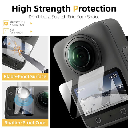 DJI Osmo 360 Ultra 9H HD Tempered Glass  Screen Protector