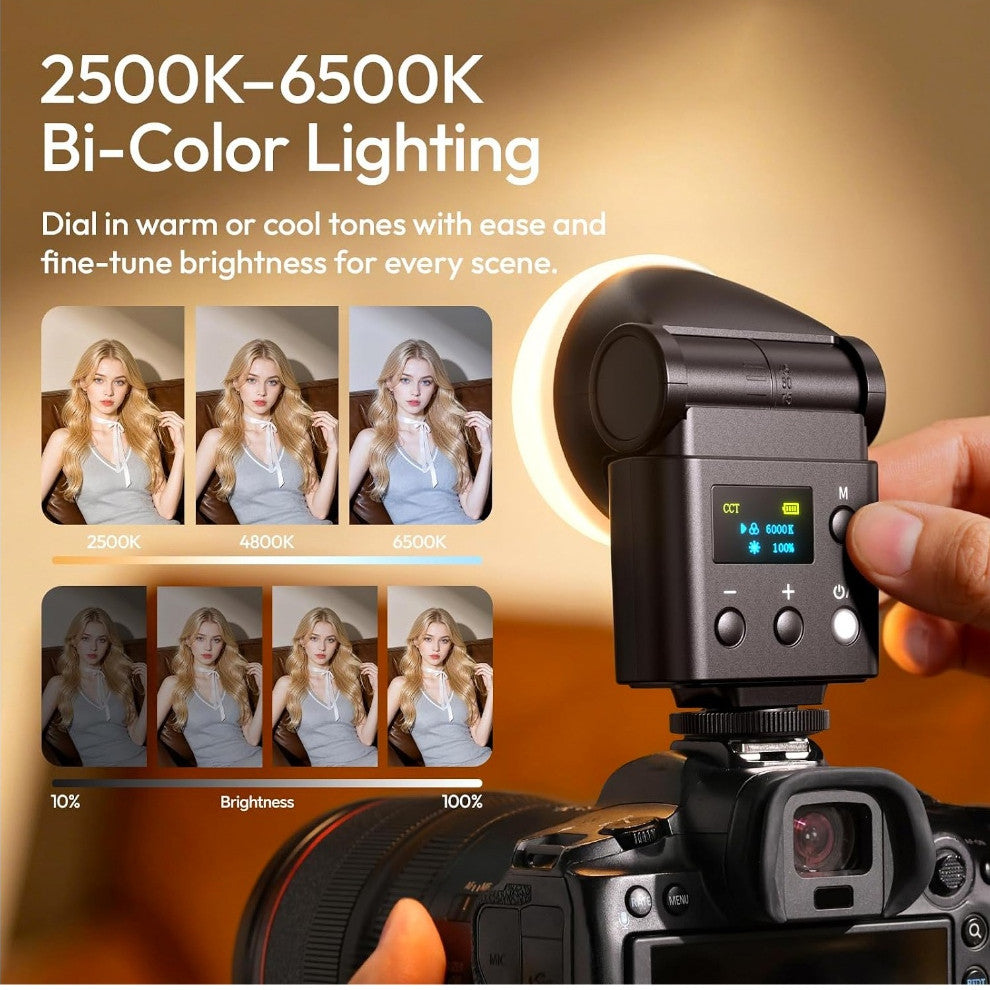 ULANZI F16R Camera Flash LED Speedlite 3-in-1 Flash & Assist & Continuous Light