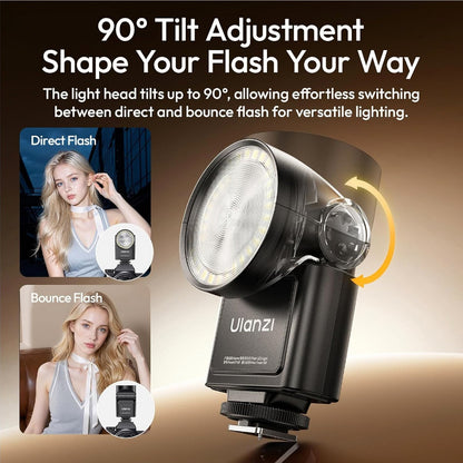 ULANZI F16R Camera Flash LED Speedlite 3-in-1 Flash & Assist & Continuous Light