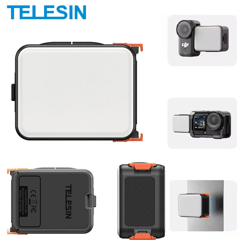 TELESIN DJI Osmo Nano Action 6 Magnetic Quick Release Fill Light LED