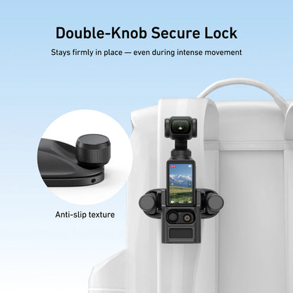 Telesin DJI Osmo Pocket 4 3 Quick-release Backpack Strap Mount