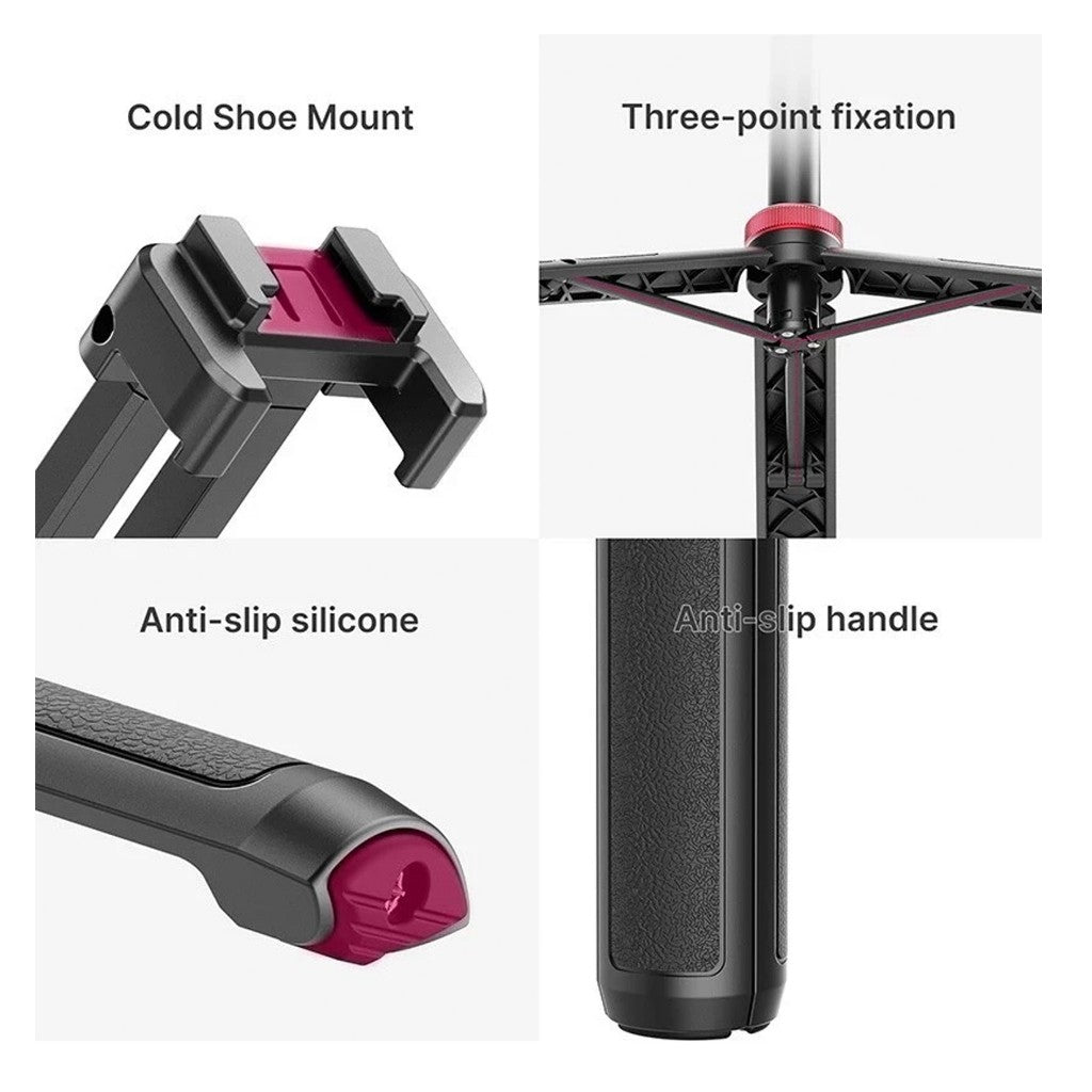 Ulanzi MT-44 Extendable Vlog Selfe Stick Tripod 2502B for Smartphone Camera