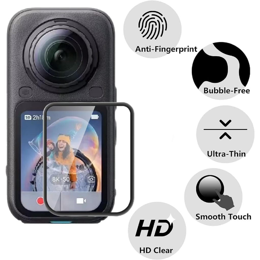 Insta360 X6 3D Curved Tempered Glass Screen Protector