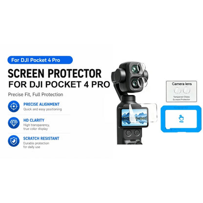 DJI Osmo Pocket 4p 4 Pro AR Tempered Glass Screen Protector