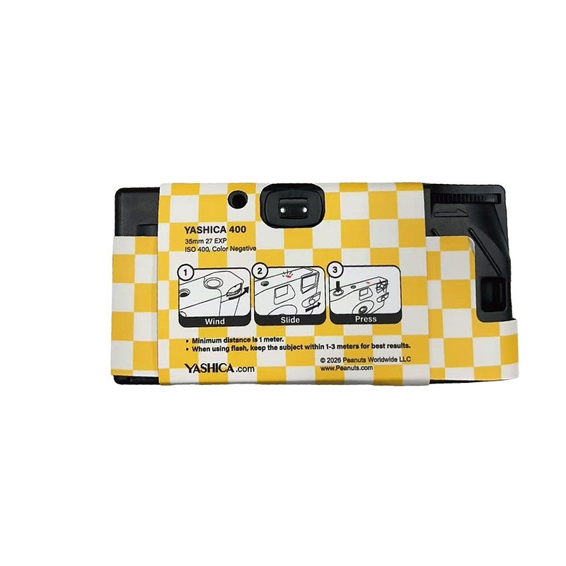 YASHICA Yellow Snoopy & His Siblings 35mm Single Use Diposable Film Camera