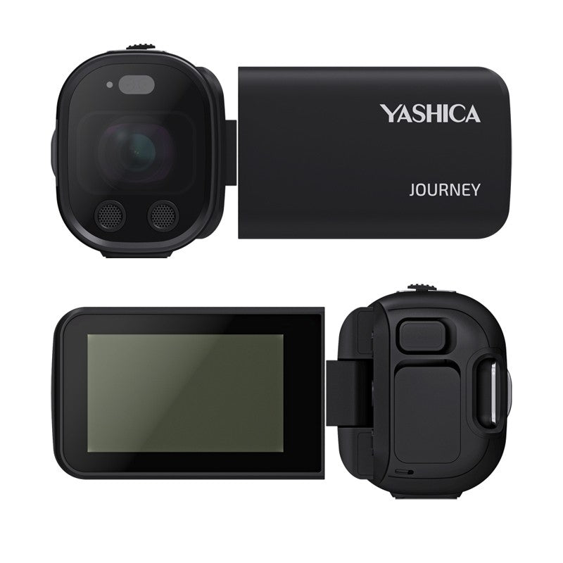 Yashica Journey Pocket 4K Camcorder Retro Vlogging Camera Swivel Screen 3x Optical Zoom