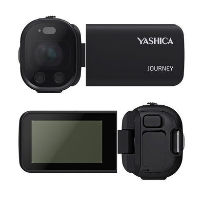 Yashica Journey Pocket 4K Camcorder Retro Vlogging Camera Swivel Screen 3x Optical Zoom