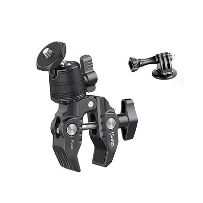 ULANZI R099 Super Clamp 360 Ball Head Handlebar Motorcycle Bicycle Bike Mount for DSLR GoPro Insta360 DJI Action Camera