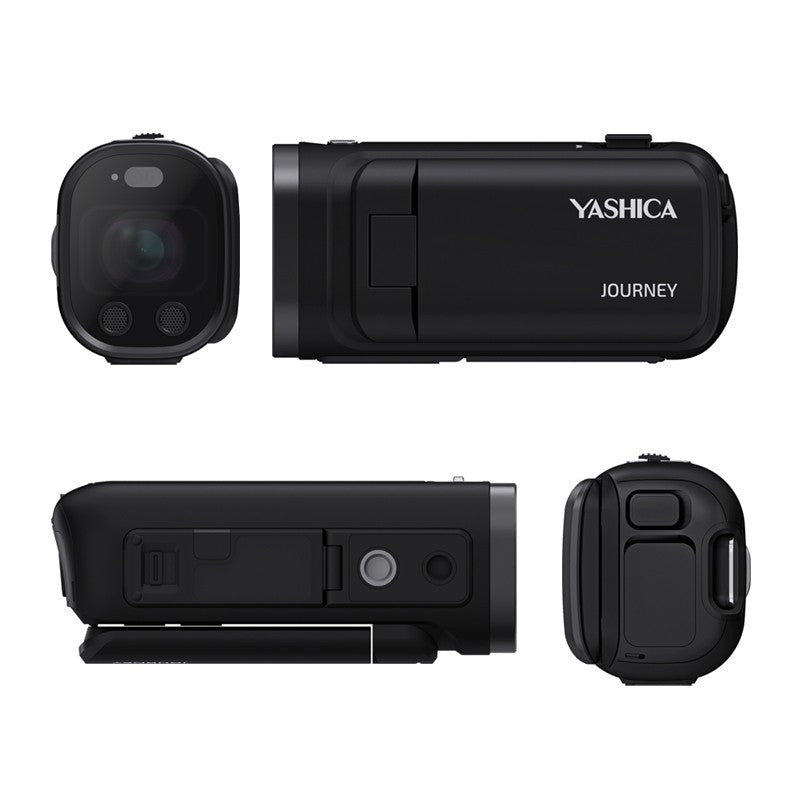 Yashica Journey Pocket 4K Camcorder Retro Vlogging Camera Swivel Screen 3x Optical Zoom